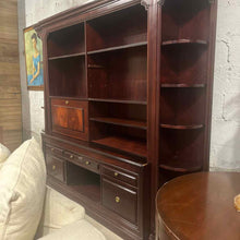 Load image into Gallery viewer, 3 Piece Neoclassical Dark Mahogany Wood Office Furniture
