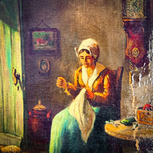 Load image into Gallery viewer, Late 19th C. Anton Muller Genre Realism Oil Canvas Painting
