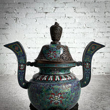 Load image into Gallery viewer, Qing Dynasty Cloisonne Bronze Incense Burner Container
