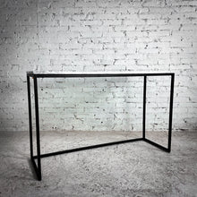 Load image into Gallery viewer, Modern Carrara Marble Top Metal Console
