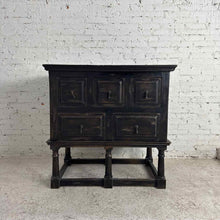 Load image into Gallery viewer, Spanish Revival Black Chest on Stand
