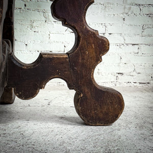 Antique Colonial Waxed Hardwood Cocktail Table