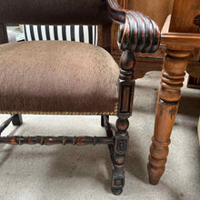 Load image into Gallery viewer, Traditional Upholstered Wood Accent Chair
