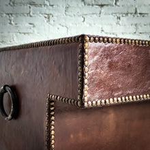 Load image into Gallery viewer, Campaign Leather Clad Cocktail Table
