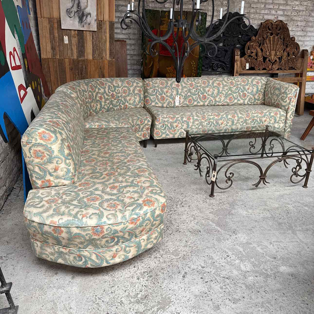 3 Piece 1960s Hollywood Regency Sofa