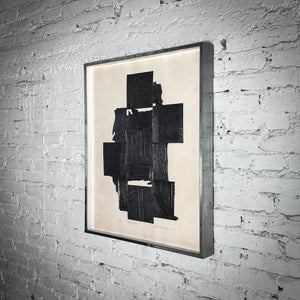 1973 Louise Nevelson Contemporary Lead Embossed