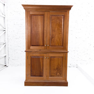 Traditional Hardwood Media Cabinet