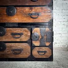 Load image into Gallery viewer, Antique Meiji Era Keyaki Wood Japanese Tansu Chest
