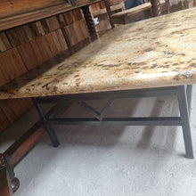 Load image into Gallery viewer, Contemporary Granite Top Iron Cocktail Table
