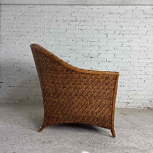 Load image into Gallery viewer, Chevron Woven Rattan Tub Chair
