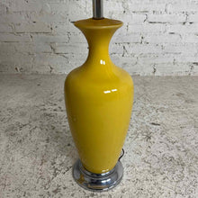Load image into Gallery viewer, Pair of Mid-Century Yellow Baluster Lamps
