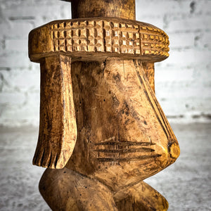 20th Century African Wood Male Ancestor Decorative Sculpture