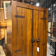 Load image into Gallery viewer, Rustic Patina Pine Wardrobe Cabinet
