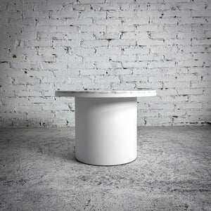 Blu Dot Plateau Carrara Marble Side Table