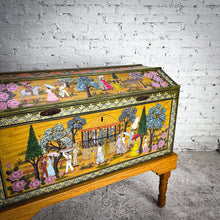 Load image into Gallery viewer, Mexican Signed Folk Art Hand-Painted Wood Chest
