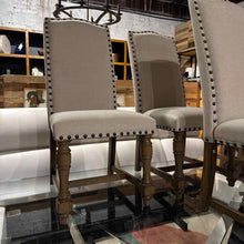Load image into Gallery viewer, Set of 8 French Beige Fabric Dining Chair
