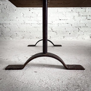 Campaign Oak Cocktail Table