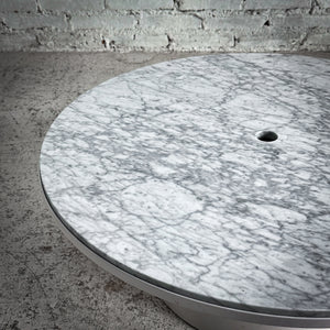 Blu Dot Plateau Carrara Marble Cocktail Table