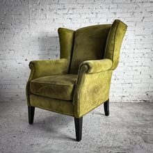 Load image into Gallery viewer, Transitional Fabric Wood Wingback Chair

