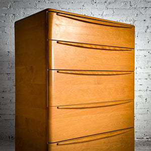 1950's Heywood-Wakefield MCM Classic Champagne Birch Chest of Drawers