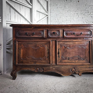 Santa Fe Carved Wood Buffet Sideboard