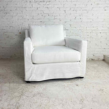 Load image into Gallery viewer, Ellery Linen Slipcovered Armchair
