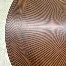 Load image into Gallery viewer, Sunburst Marquetry Pedestal Dining Table
