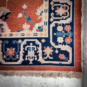 Central Asia Traditional Wool Area Hand-Knotted Rug