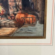 Load image into Gallery viewer, Harold H. "Hal" Sims Framed Watercolor Interior Painting
