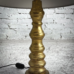 Gilt Wood Standard Table Lamp