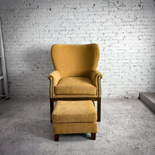 Load image into Gallery viewer, 2 Piece Transitional Fabric Yellow Armchair
