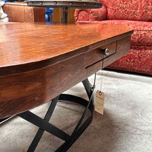 Load image into Gallery viewer, Industrial Farmhouse Stained Wood Cocktail Table
