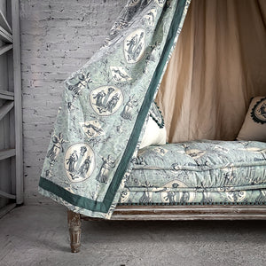 Early 20th Century French Schumancher Fabric Daybed