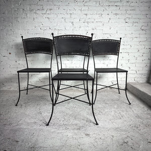 Set of 4 Industrial Iron Dining Chair