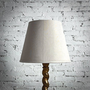 Gilt Barley Twist Wood Standard Table Lamp