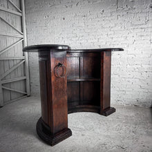 Load image into Gallery viewer, Semi Circle Revivalist Wood Bar Table
