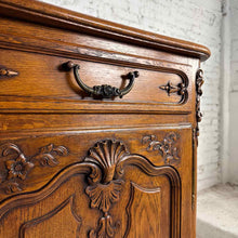 Load image into Gallery viewer, French Provincial Louis XV Style Oak Buffet
