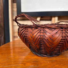 Load image into Gallery viewer, Antique Japanese Woven Basket Decorative Accessory
