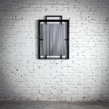 Load image into Gallery viewer, Contemporary Industrial Powder Coat Steel Wall Mirror
