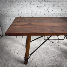 Load image into Gallery viewer, Rustic Mesquite &amp; Iron Kitchen Island
