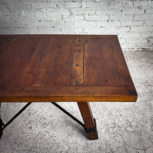 Industrial Wood & Iron Cocktail Table