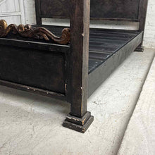 Load image into Gallery viewer, Baroque King Black Wood Bed
