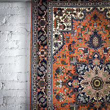 Load image into Gallery viewer, Heriz Wool Accent Persian Knotted Rug
