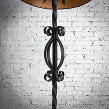 Load image into Gallery viewer, Vintage Spanish Dark Wrought Iron Standard Floor Lamp
