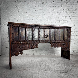 Indian Hand Carved Teak Console