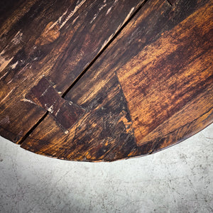 Antique Colonial Waxed Hardwood Cocktail Table