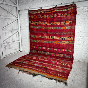 Moroccan Wool Area Modern Flatweave Rug