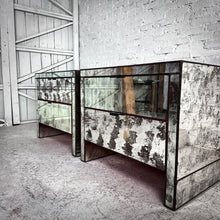 Load image into Gallery viewer, Set of 2 Contemporary Mirror Nightstand
