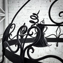 Load image into Gallery viewer, Spanish Colonial Dark Wrought Iron Chandelier
