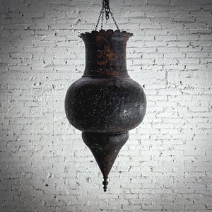 Moroccan Patina Brass Pendant Light